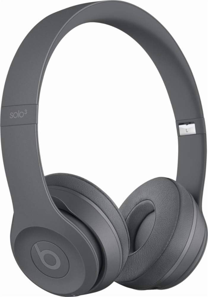 Beats Solo3 Wireless On-Ear Headphones - Neighborhood Collection - Asphalt Gray (Renewed) | Amazon (US)