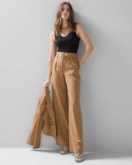 High Rise Fluid Wide Leg Pant | White House Black Market