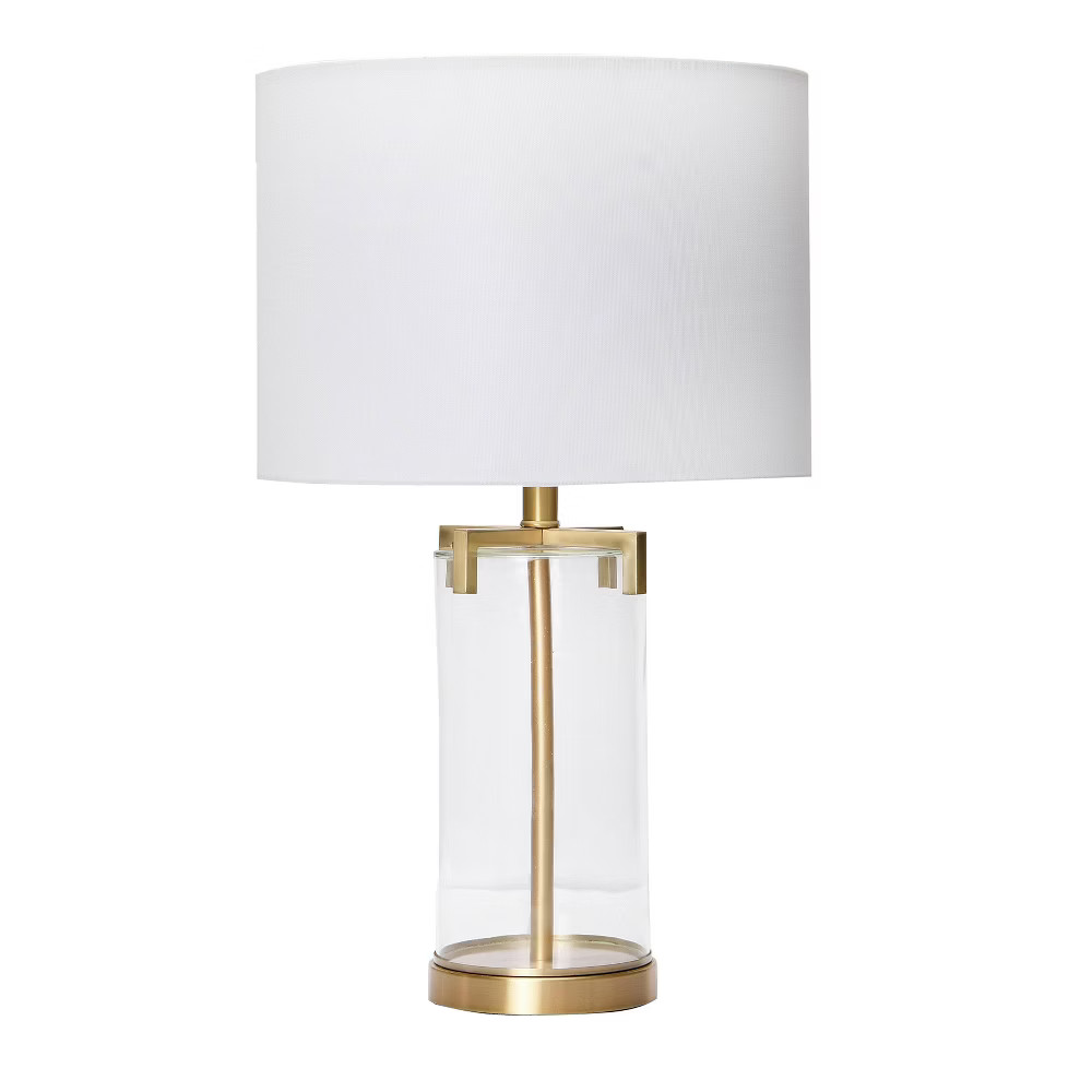 26.5"" Glass Table Lamp Gold - 3R Studios | Target