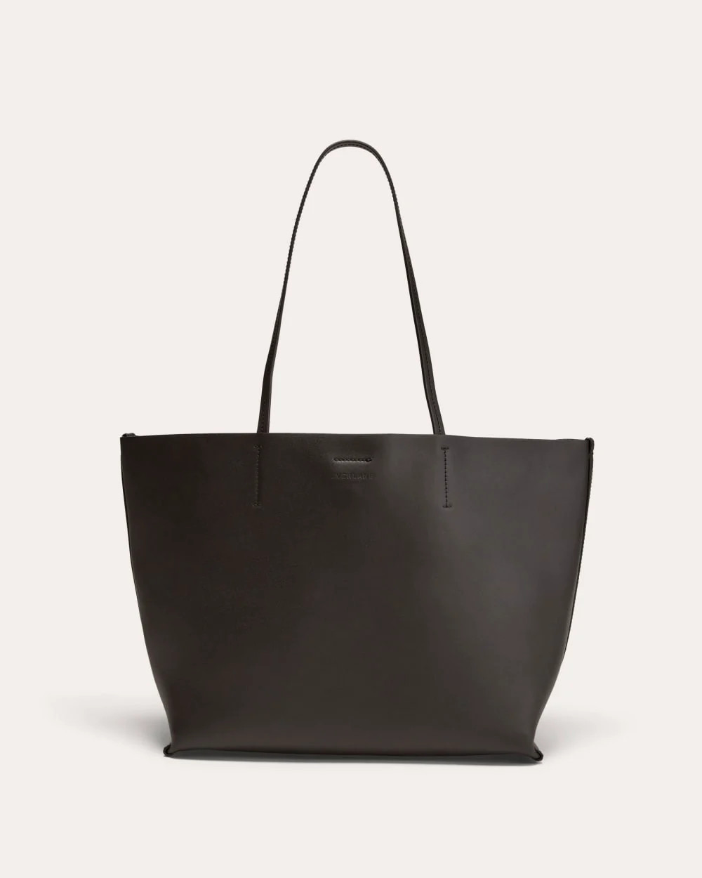 The Luxe Medium Italian Leather Tote | Black | Everlane
