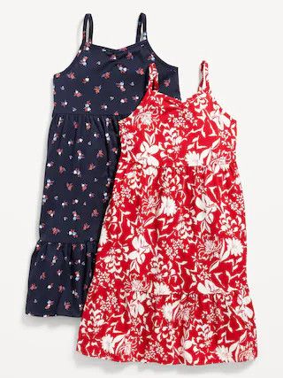 Sleeveless Printed Jersey-Knit Dress 2-Pack for Girls | Old Navy (US)