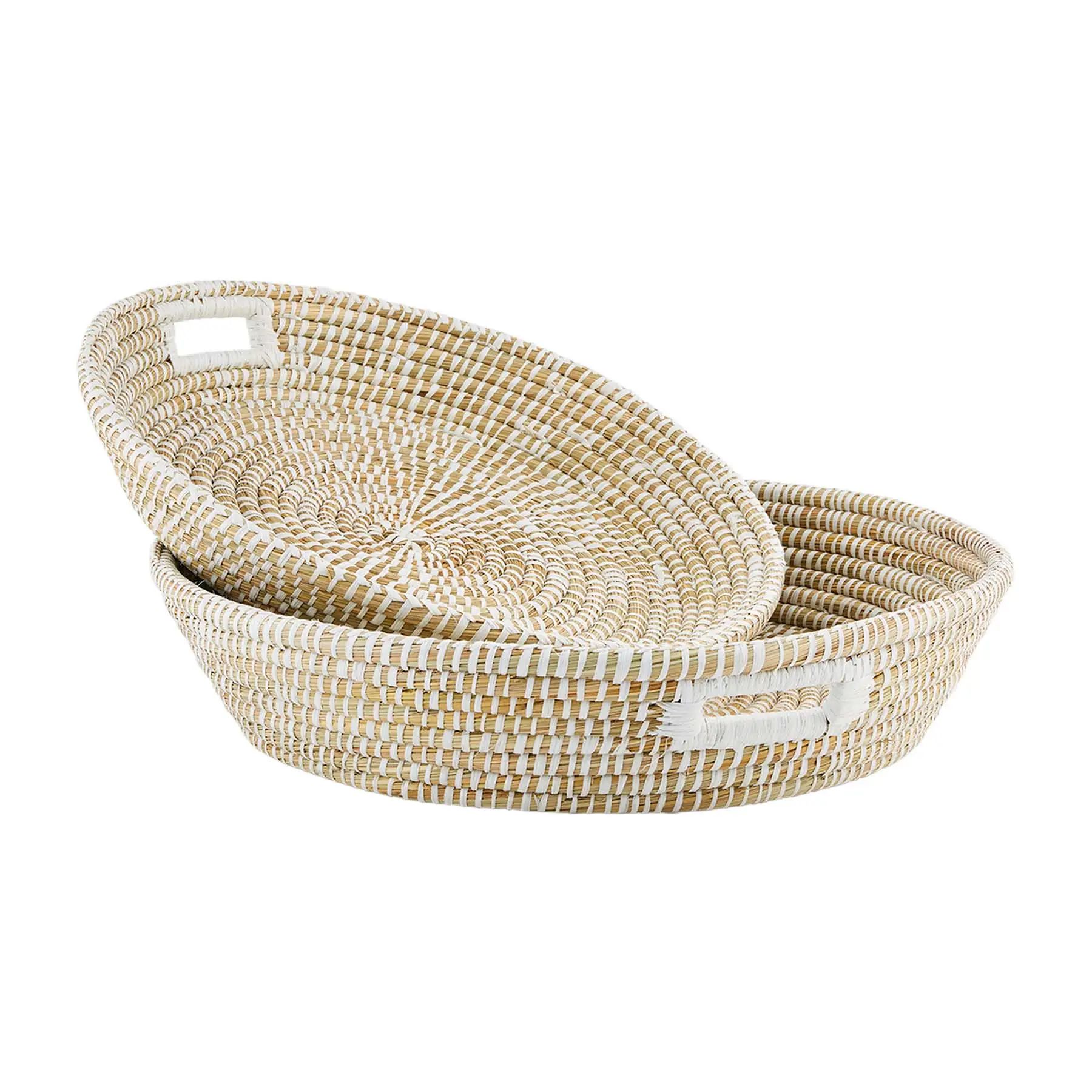 Seagrass Woven Tray Set | Mud Pie (US)