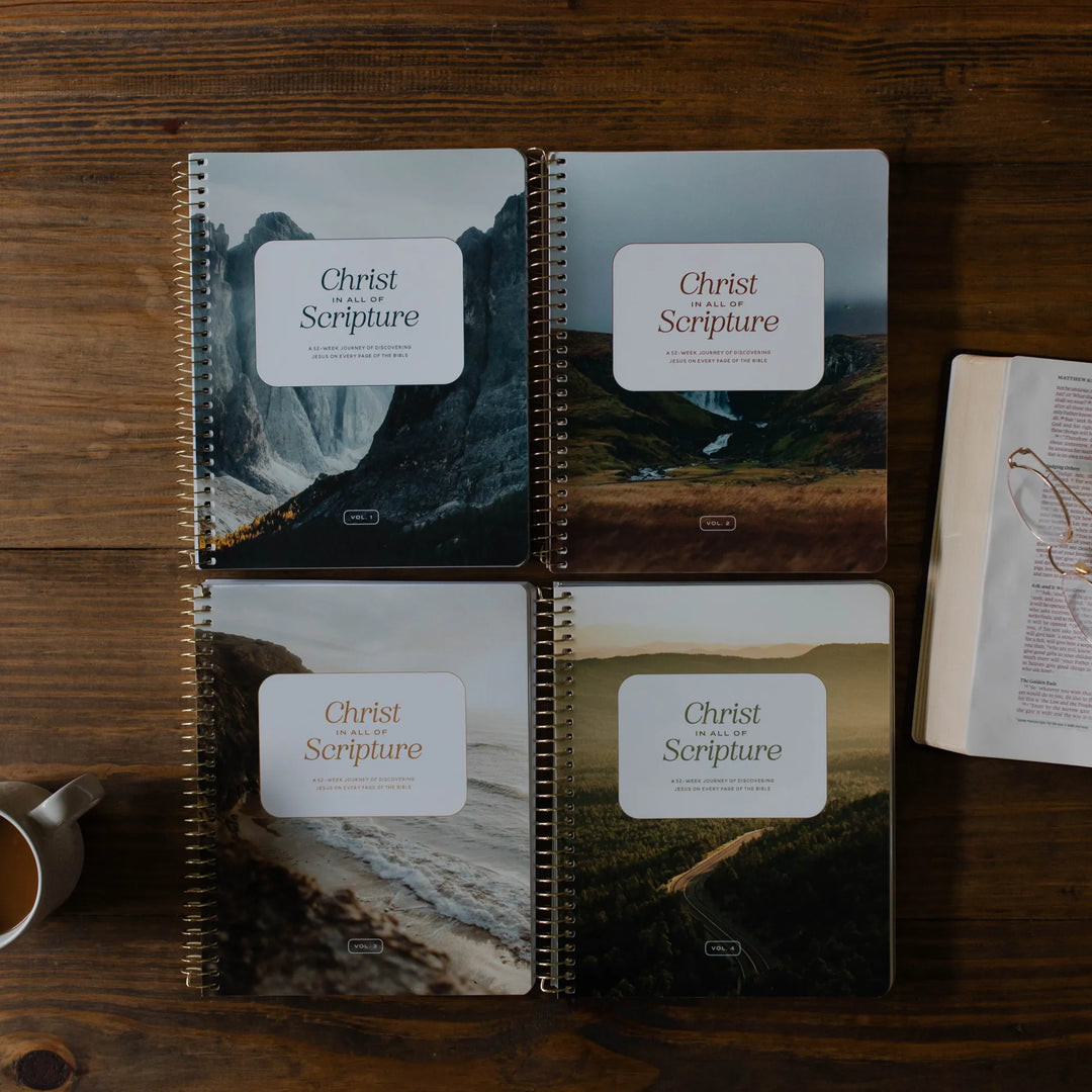 Christ in All of Scripture | 4 Volume Set | Year-Long Bible Study | Men's | The Daily Grace Co.