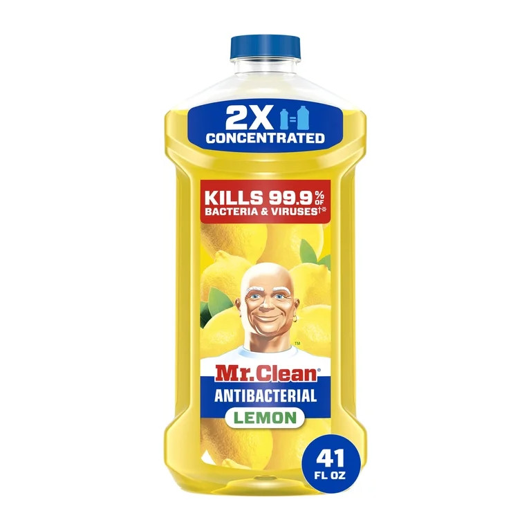 Mr. Clean Floor Cleaner, All Purpose Cleaner, Mop Soap, Lemon, 41 fl oz | Walmart (US)