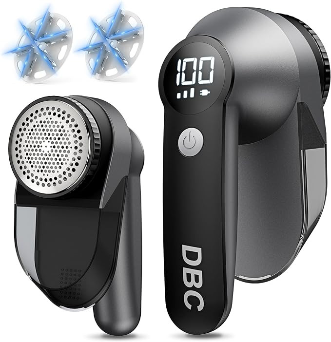 DBC Rechargeable Fabric Shaver,3-Speed Lint Remover for Clothes LED Display, 15000r/Min Powerful ... | Amazon (US)