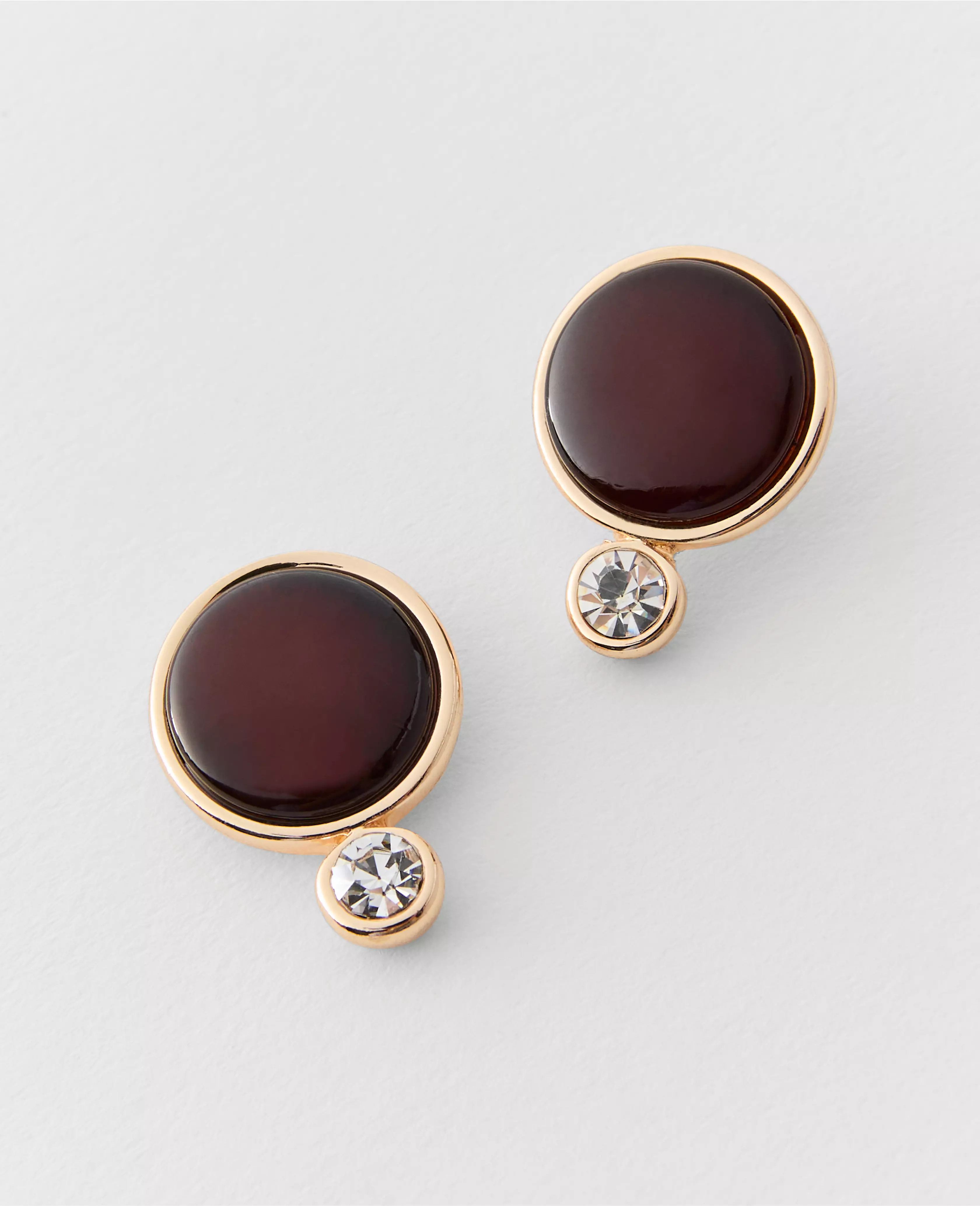 Crystal Stone Stud Earrings | Ann Taylor