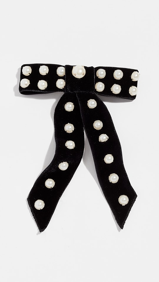 Jennifer Behr Perlita Velvet Bow Barrette | SHOPBOP | Shopbop