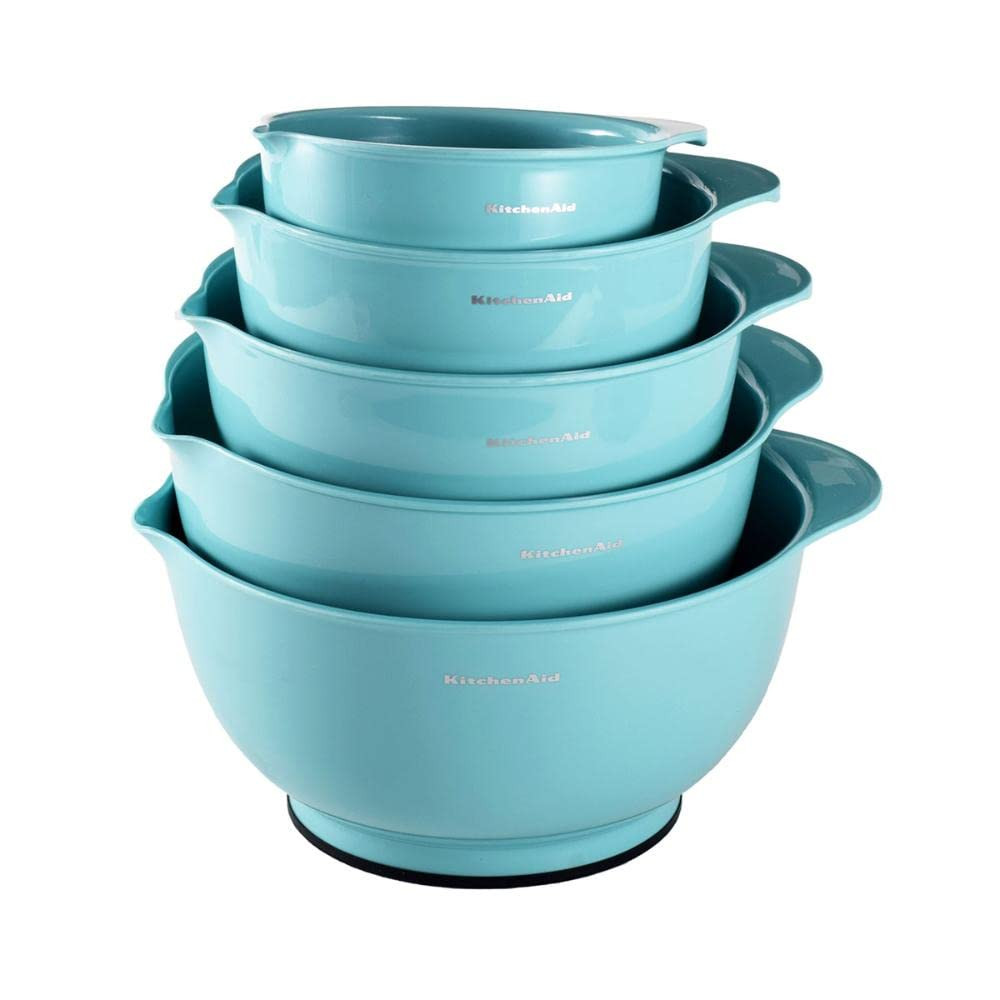 KitchenAid Classic Mixing Bowls, Set of 5, Aqua Sky 2 | Amazon (US)