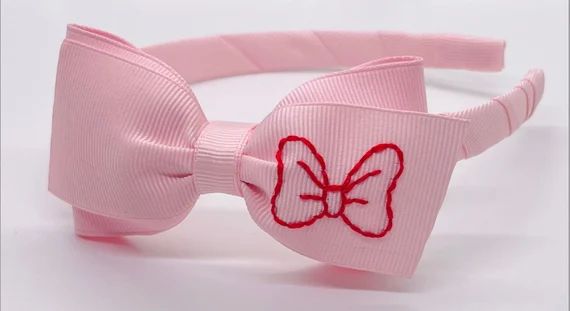 Minnie's Bow "Lottie" Hard Headband | Etsy (US)