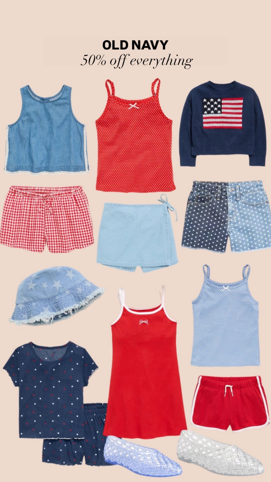 50% off new arrivals for girls at Old Navy!