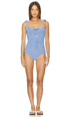 BEACH RIOT Betsy One Piece in Seaside Gingham from Revolve.com | Revolve Clothing (Global)