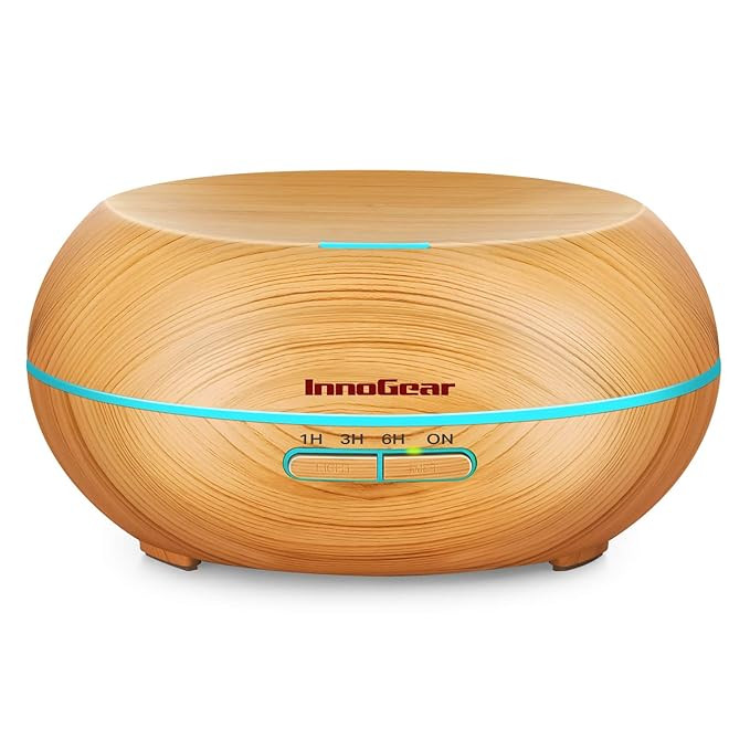 InnoGear Diffusers for Essential Oils, Wood Grain Essential Oil Diffuser Ultrasonice Aromatherapy... | Amazon (US)