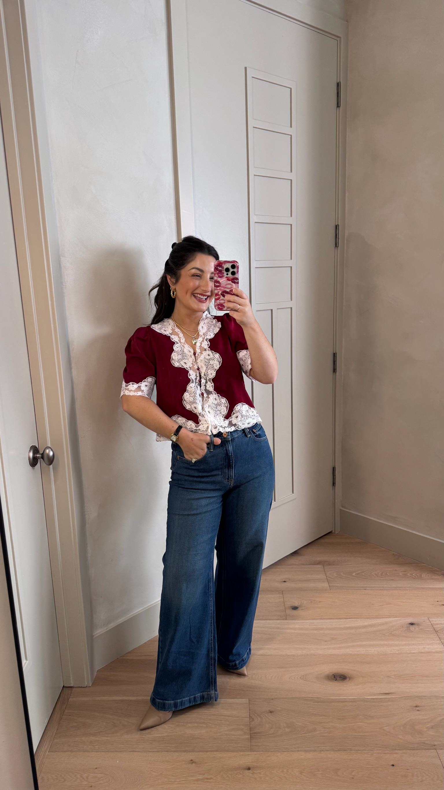 I'm obsessed with this top! Grabbed it in burgundy for fall but I also have it in black! 

Pairs perfectly with high rise denim! 

Top size small, Jeans size 4 petite 

5'0" 140lbs
Petite friendly

#LTKdayinmylife #LTKootd #LTKPetite