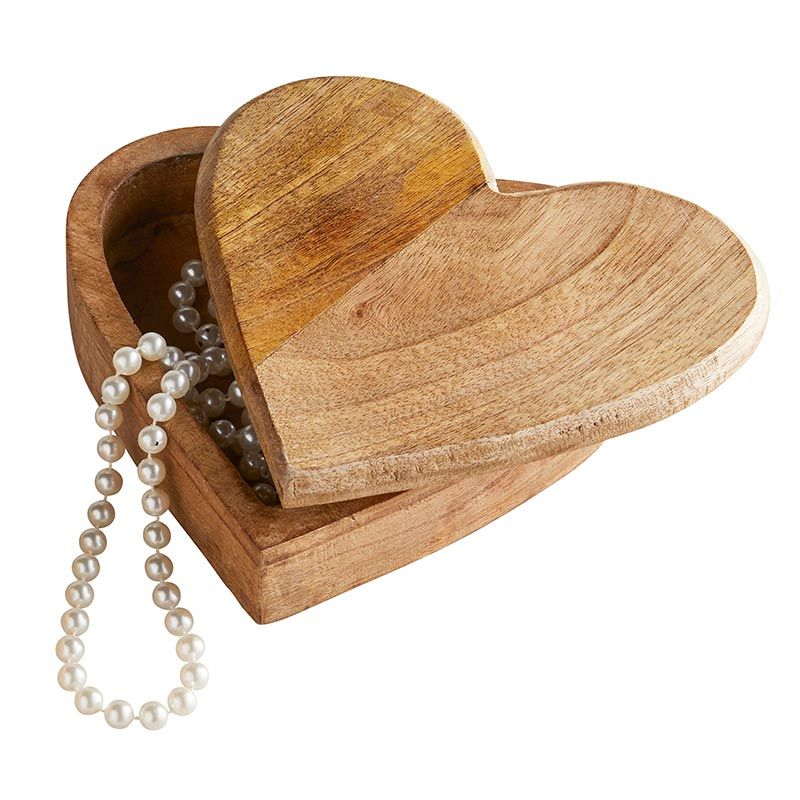 Mango Wood Heart Box | The Nested Fig