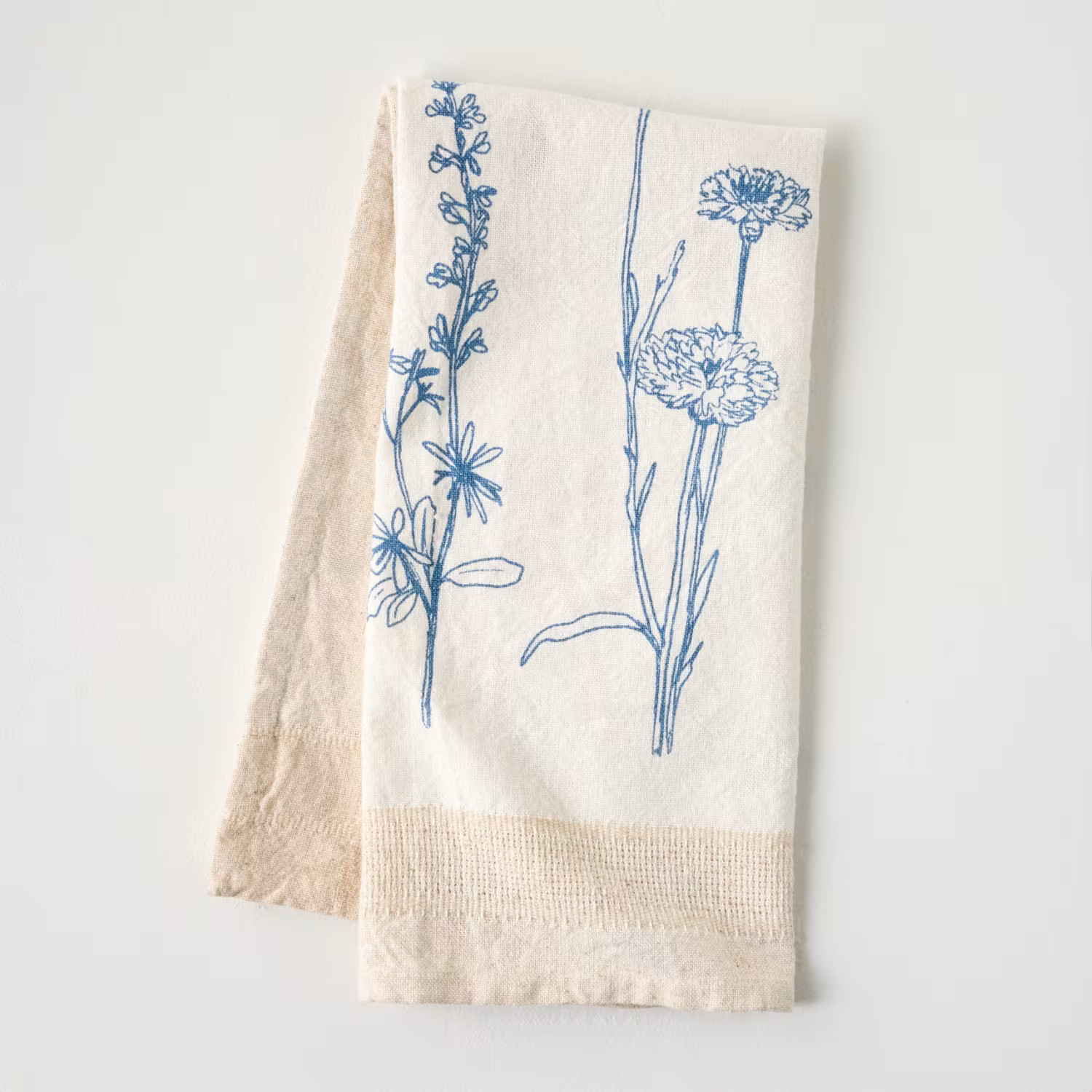 Francie Floral Printed Tea Towel | Magnolia