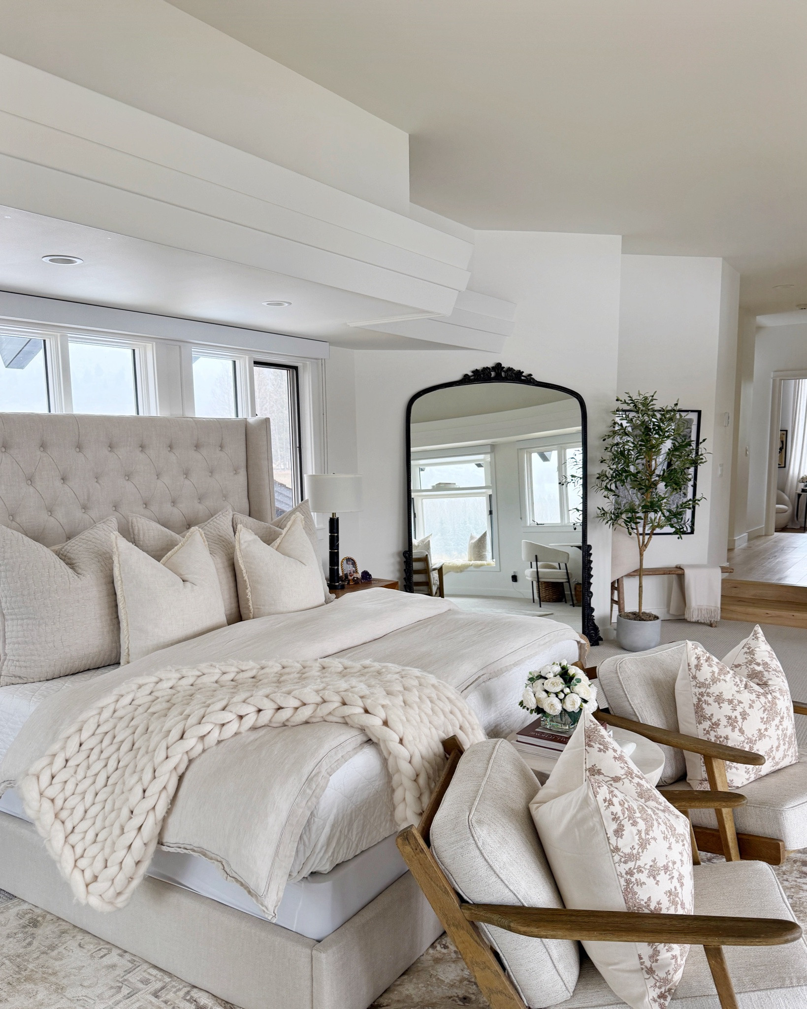 Cozy neutral bedroom🤍

Home
Bedding
Accent chairs
Mirror 
Pillows 
Amazon finds 
Low-tox living

#LTKselfcare #LTKHome #LTKSeasonal