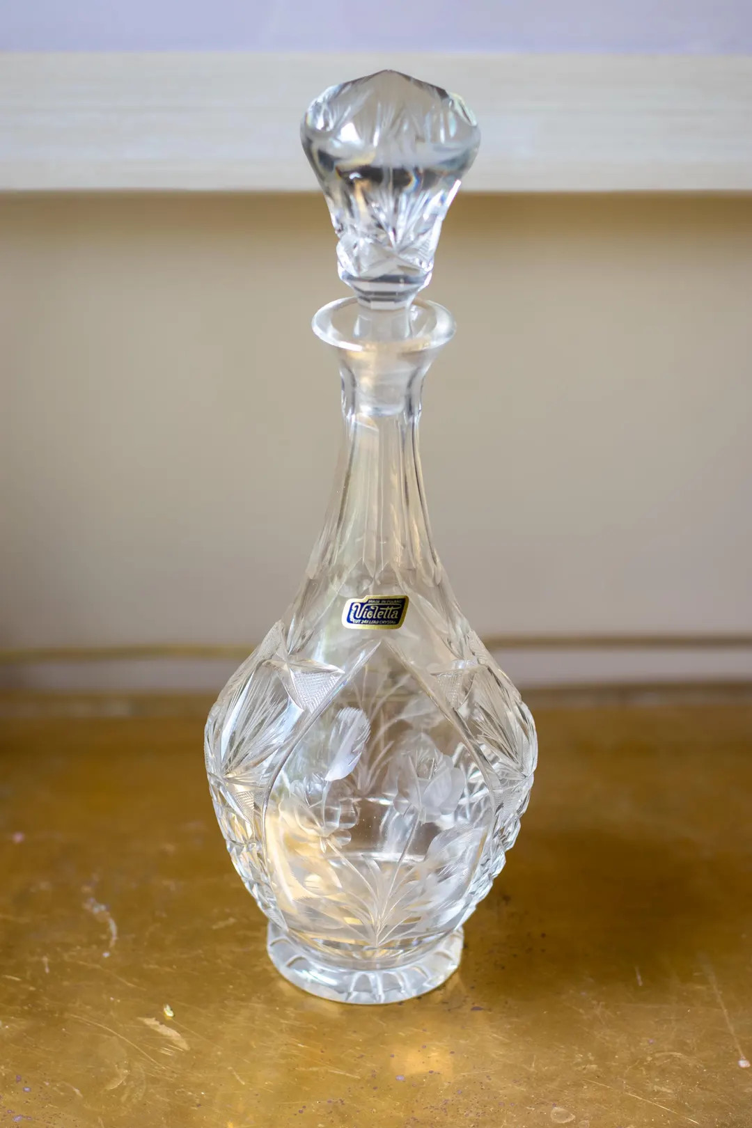 Vintage Violetta Handcut 24% Lead Crystal Decanter - Made in Poland - Etsy | Etsy (US)
