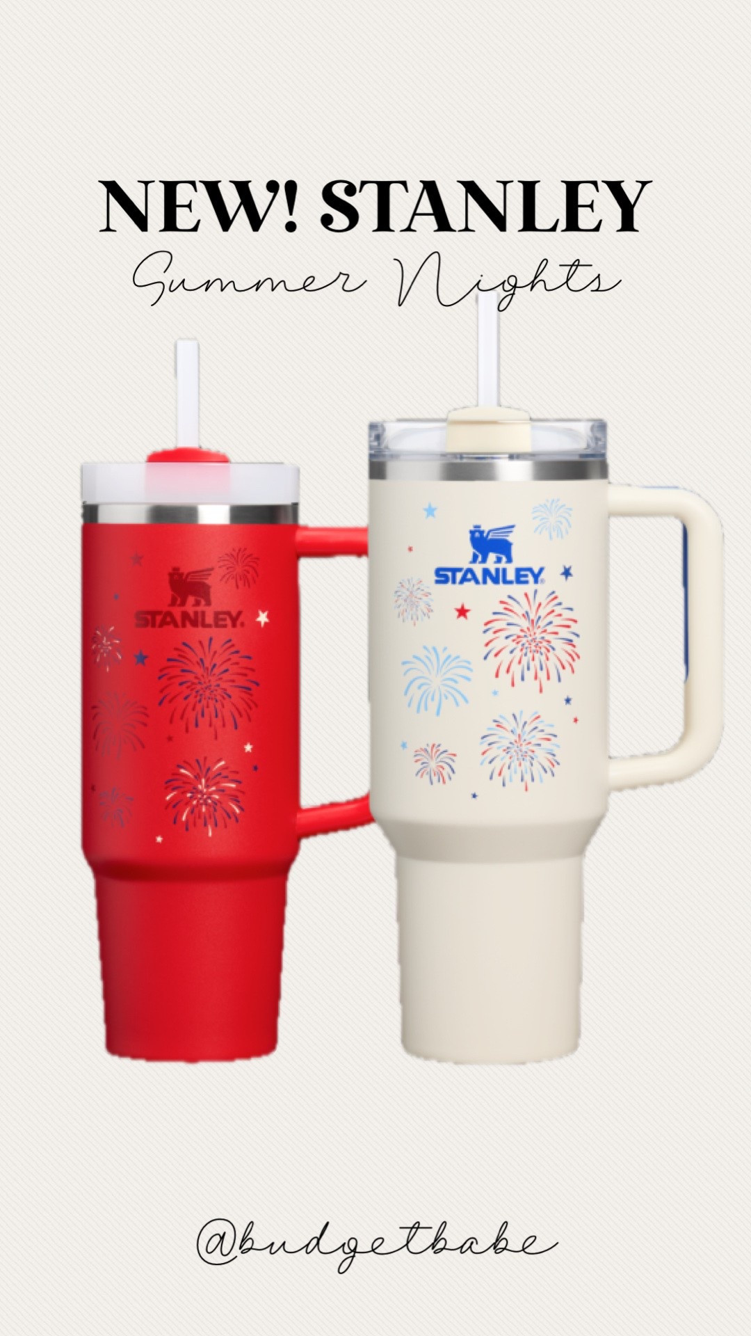 New Stanley Summer Nights collection just dropped, festive fireworks just in time for the 4th of July!