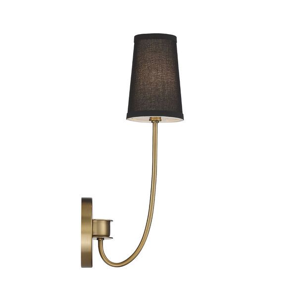 Lowry Natural Brass Five-Inch One-Light Wall Sconce | Bellacor