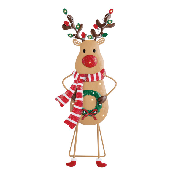 Light Up Reindeer Sitter | Mud Pie