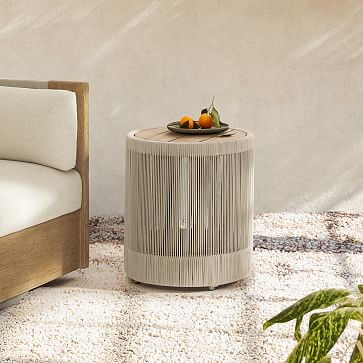 Porto Outdoor Round Side Table | West Elm (US)