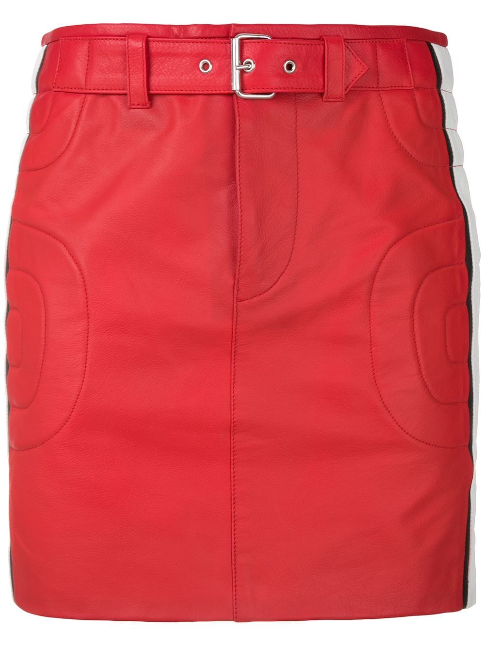 Moschino belted mini skirt - Red | FarFetch US