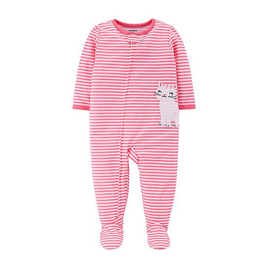 Carters Long Sleeve One Piece Pajama Toddler Girls JCPenney | JCPenney
