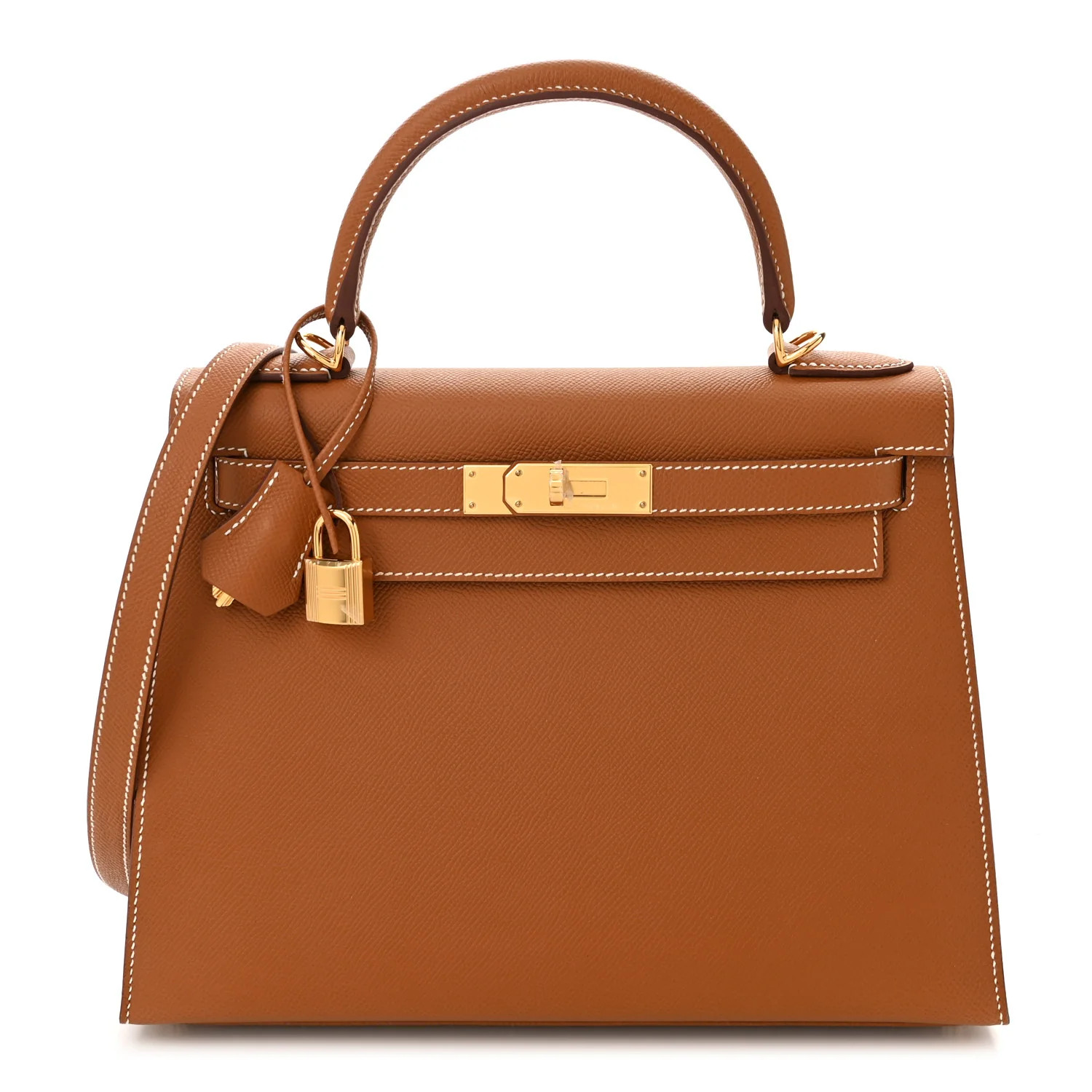 Epsom Kelly Sellier 28 Gold | FASHIONPHILE (US)