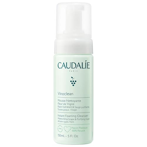 Caudalie Vinoclean Gentle Instant Foaming Facial Cleanser for All Skin Types - 150 mL | Amazon (US)