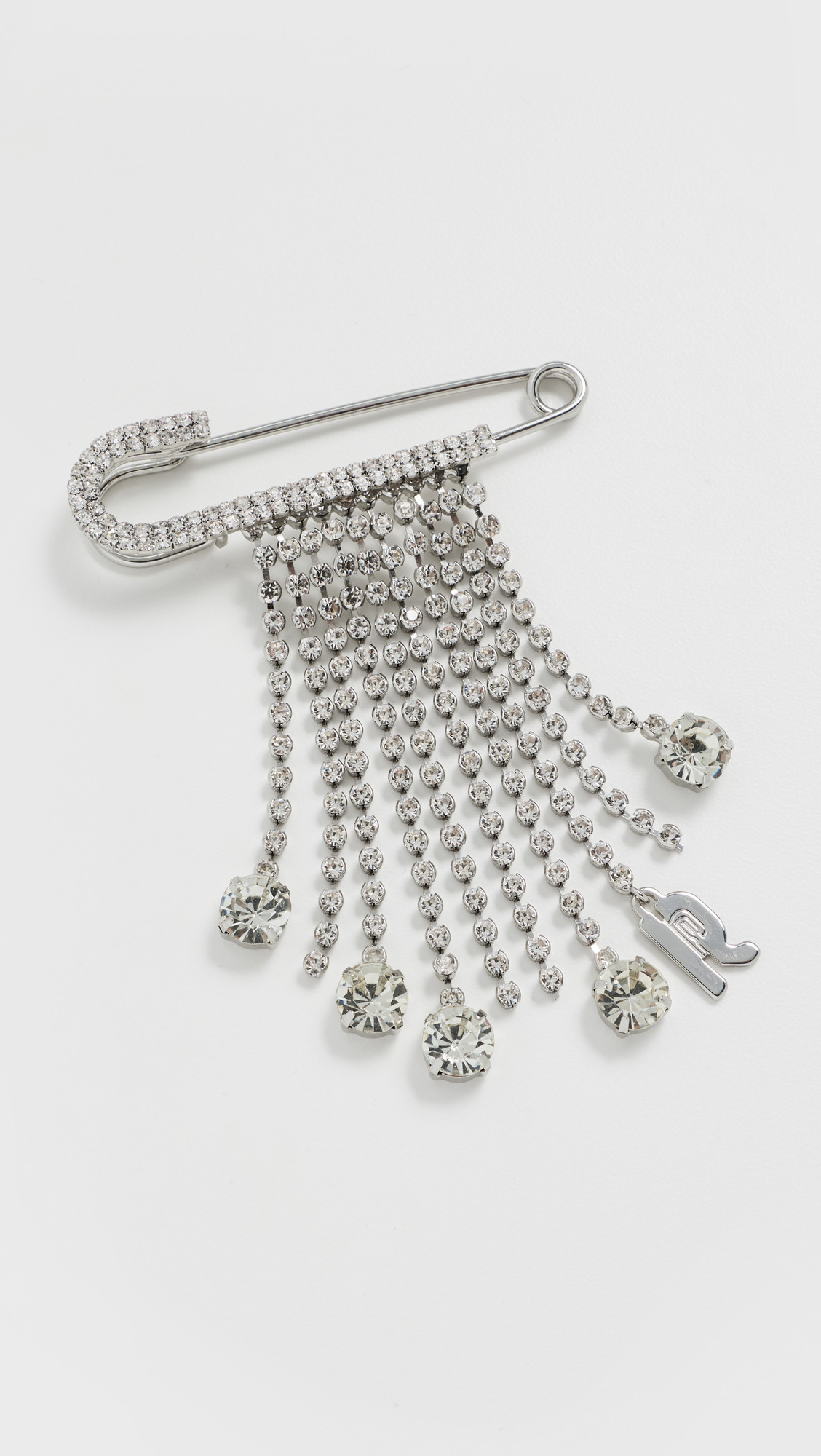 rabanne Crystal Charm Pin Silver/Crystal One Size | Shopbop