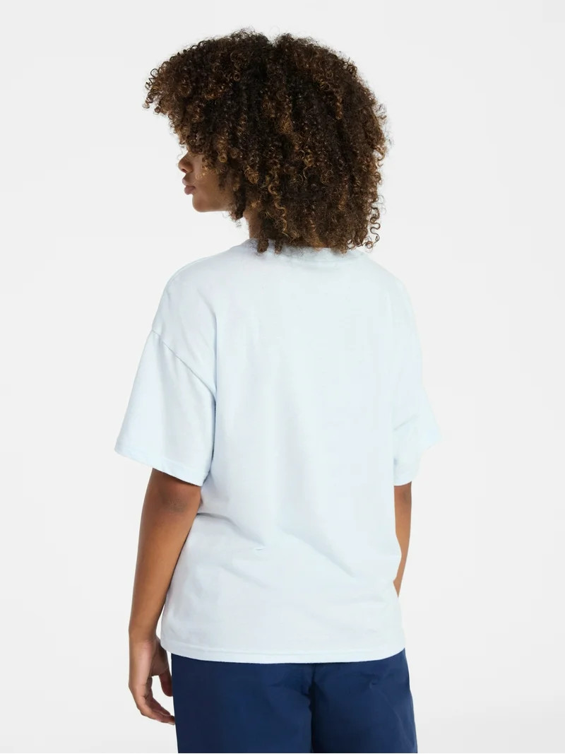 Weekend Academy Girls Oversized Graphic Tee with Short Sleeves, Sizes 4-18 | Walmart (US)