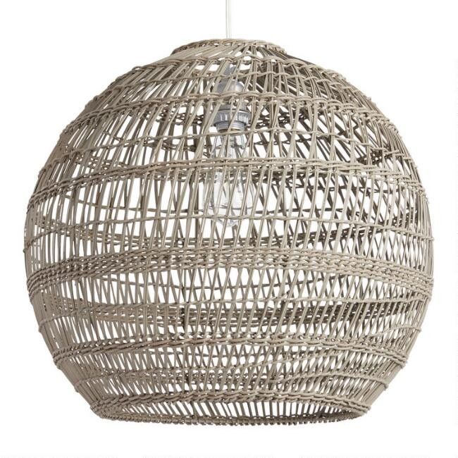 Round Bamboo Basketweave Pendant Shade
                    
						
								
										
       12R... | World Market