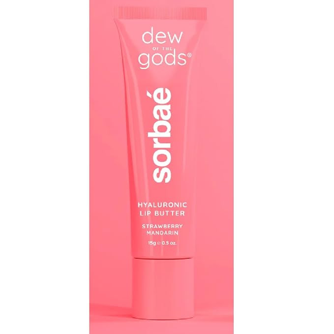 Dew Of The Gods- Sorbaé Hyaluronic Lip Butter in STRAWBERRY MANDARIN 15g/0.5oz | Amazon (US)