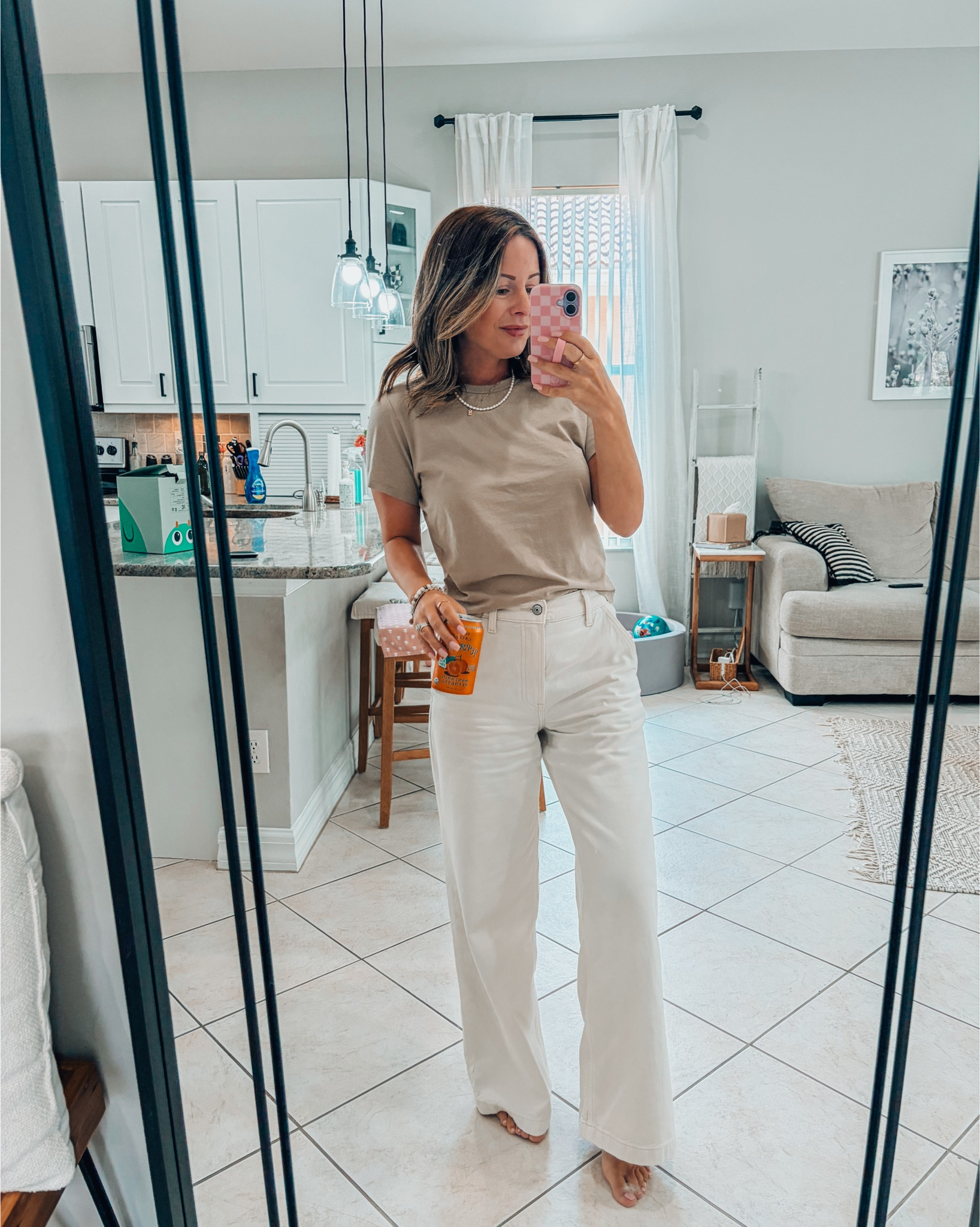 Off white wide leg jeans — yes please!!! Obsessed with these for spring 🌸🤌🏼 👖 

#LTKootd #LTKgrwm #LTKmomlife