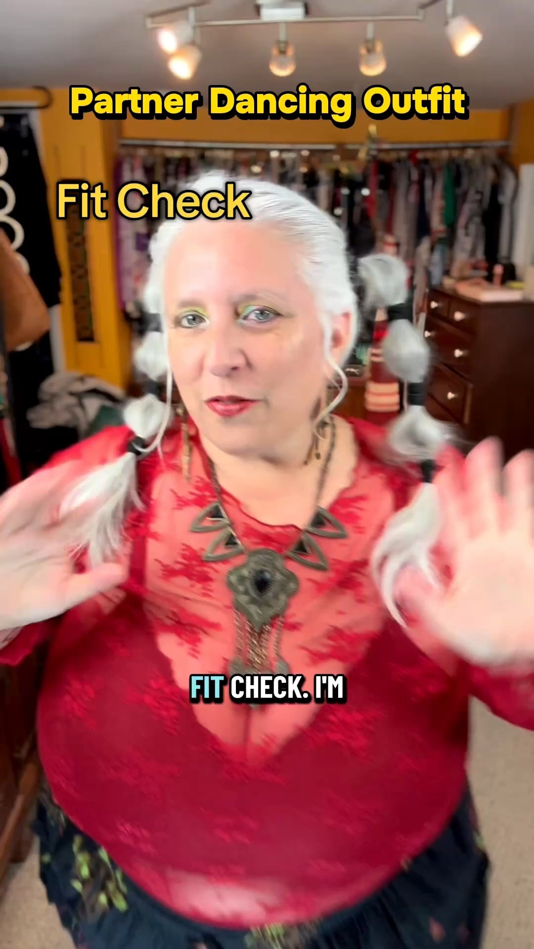 Bobble ponies ftw!

Pants: https://karmanepalcrafts.com/products/whimsy-goth-inspired-baggy-cotton-pants

#KarmaNepalCrafts #Torrid #Joggers #PlusSize #DanceOutfit