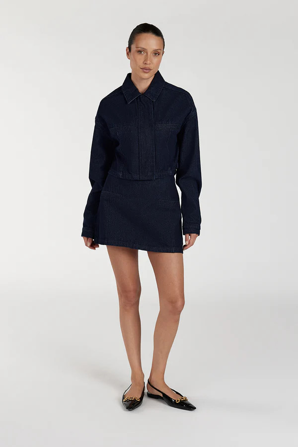 ALBERTA INDIGO DENIM JACKET | DISSH