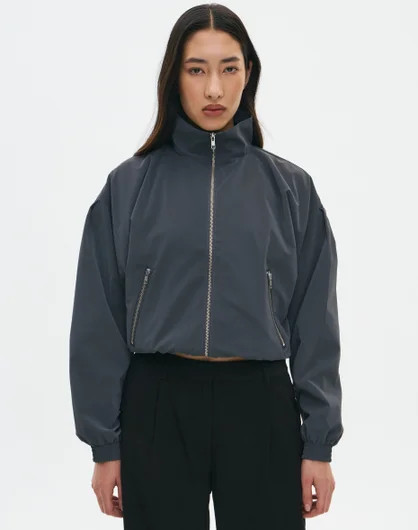 Collared Windbreaker Bomber Jacket | Glassons (Australia)