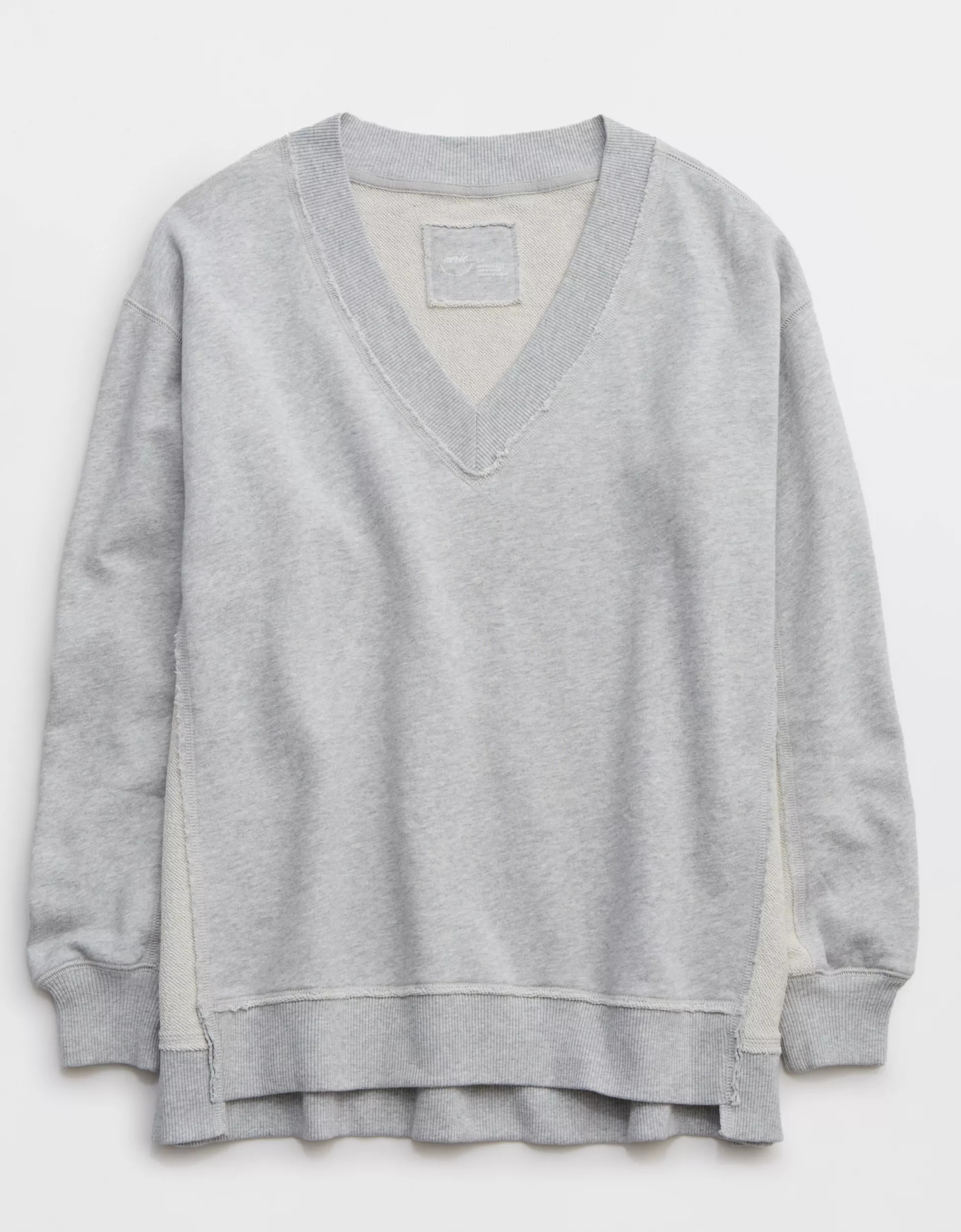 Aerie Vacay Every Day V Neck Sweatshirt | American Eagle Outfitters (US & CA)