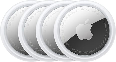 Apple AirTag 4 Pack. Keep Track of and find Your Keys, Wallet, Luggage, Backpack, and More. Simpl... | Amazon (US)