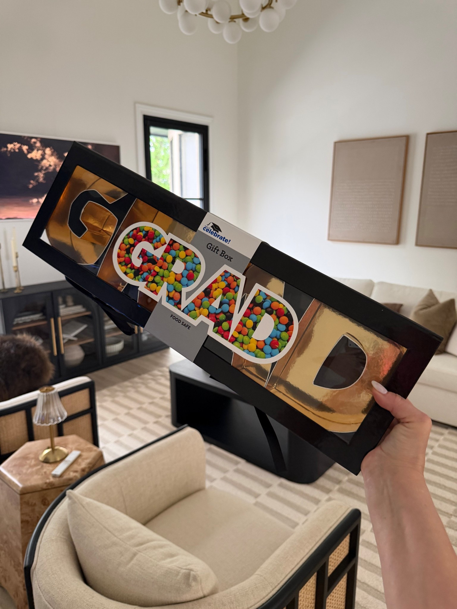 Need a graduation gift?  Fill this $10 box with gift cards, treats, cash, laundry essentials, college dorm necessities, college gear, etc.  