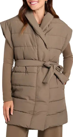 x @Cellajaneblog Long Quilted Puffer Vest | Nordstrom