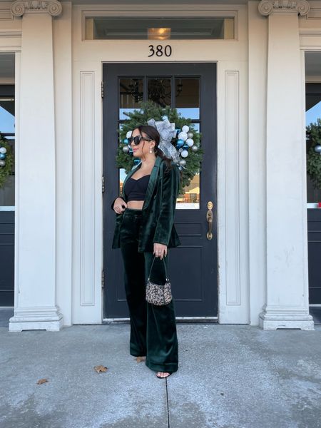 The cutest matching set from @express! This velvet suit is perfect for any work holiday party or for Christmas and New Year’s Eve! 

#LTKGiftGuide #LTKSeasonal #LTKunder100