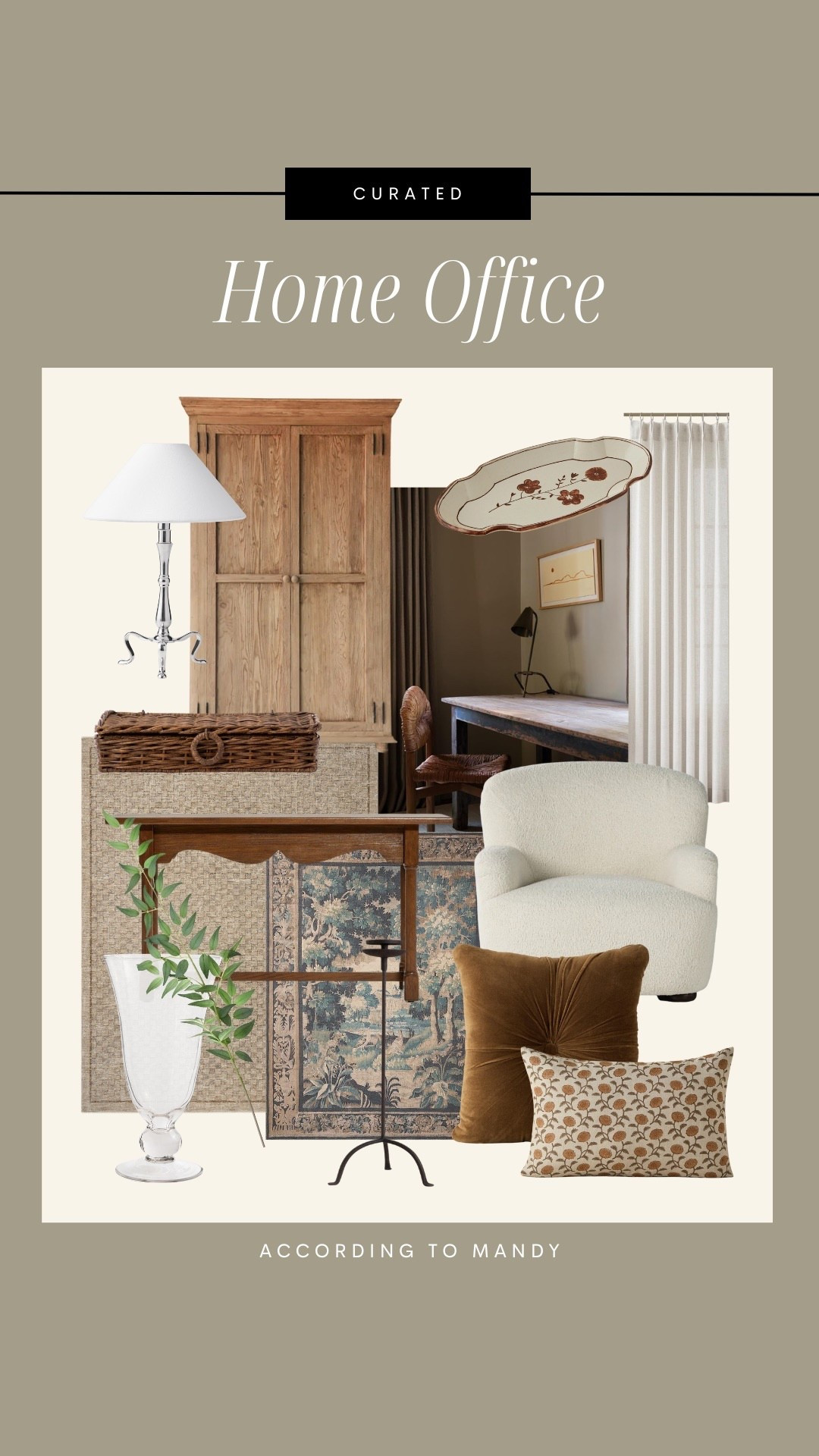 Curated Home Office - our home office is in the works!

Rug and tapestry are both Joon Loloi & can’t be linked! Check my stories for the link!

home office, office inspo, office finds, european office inspo, home office design 

#LTKSeasonal #LTKHome #LTKStyleTip