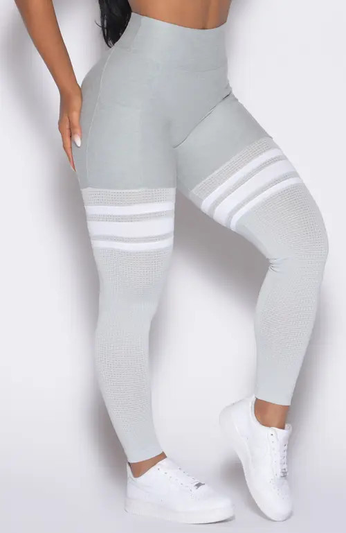 Bombshell Sportswear Scrunch Thigh Highs in Light Cloud at Nordstrom, Size X-Large | Nordstrom