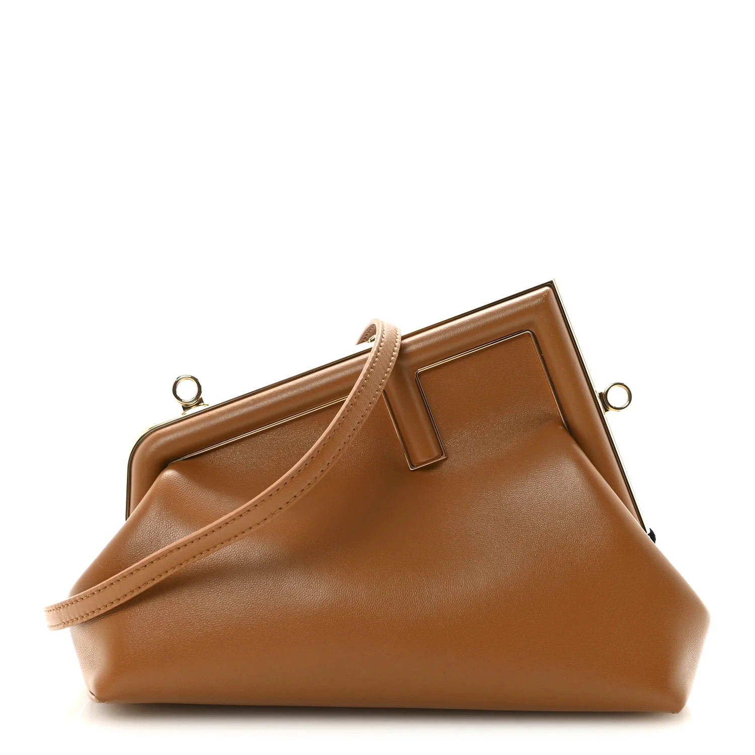 Shiny Nappa Small Fendi First Caramello | FASHIONPHILE (US)