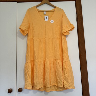 NEW Anko Dress Linen Blend Women’s Size 10 BNWT Orange Summer Casual Cute Dress | eBay AU