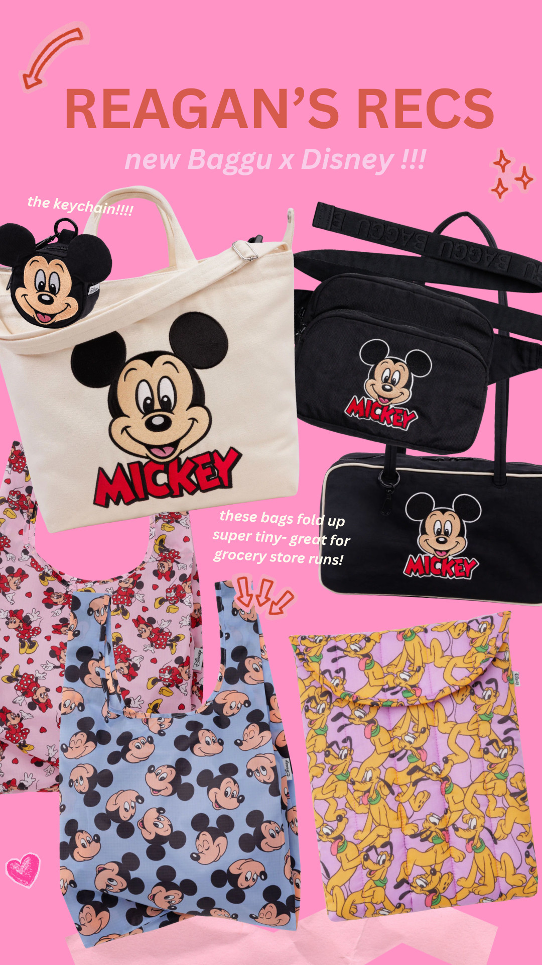 so excited about the new disney x baggu collab ✩₊˚.⋆☾⋆⁺₊✧ I use the foldable tote bags almost daily! xo  

 #LTKSpringSale #LTKSeasonal #LTKHome
