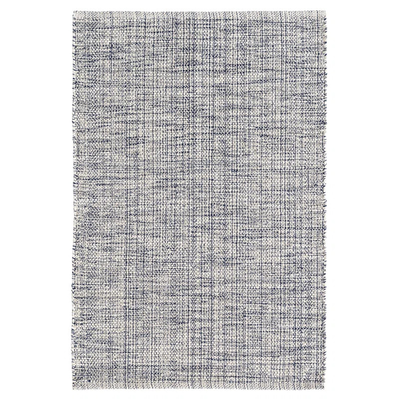 Marled Handmade Flatweave Cotton Indigo/Gray/Ivory Rug | Wayfair North America
