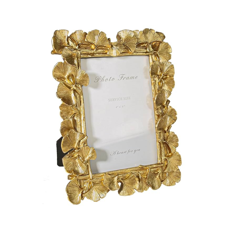 4x6 Vintage Picture Frames, Gold Photo Frame for Table Top Display and Wall Hanging Home Decor | Amazon (US)