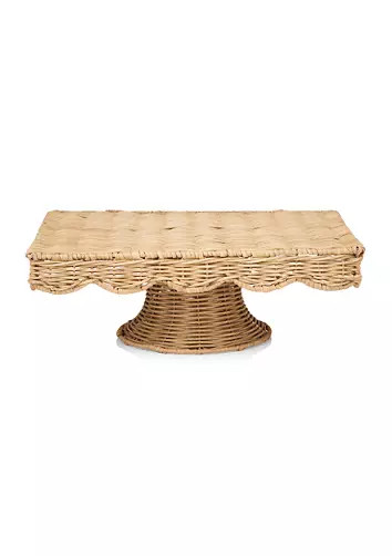 Rectangular Rattan Cake Stand | Belk
